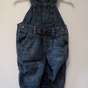 Baby gap 3-6 month blue jean overalls